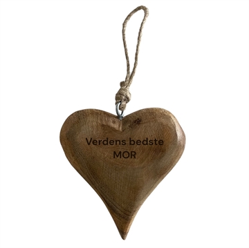 Hjerte ophæng, mangotræ - Small